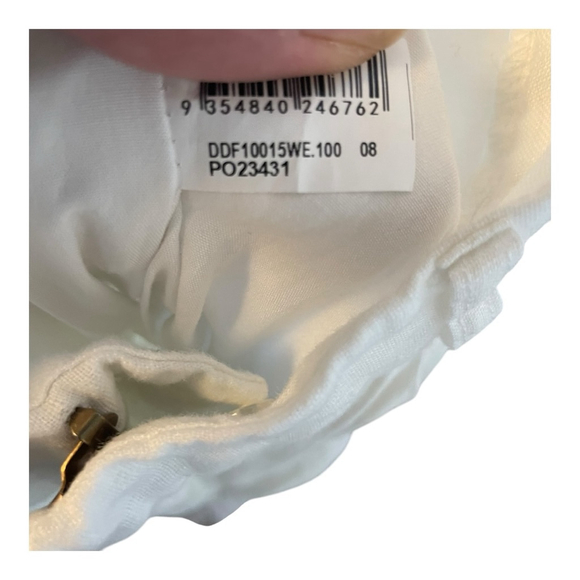 Dissh Womens Wide Leg Pants White Size 4 Casual Boho Pedal Pushers Night Out - Picture 8 of 10